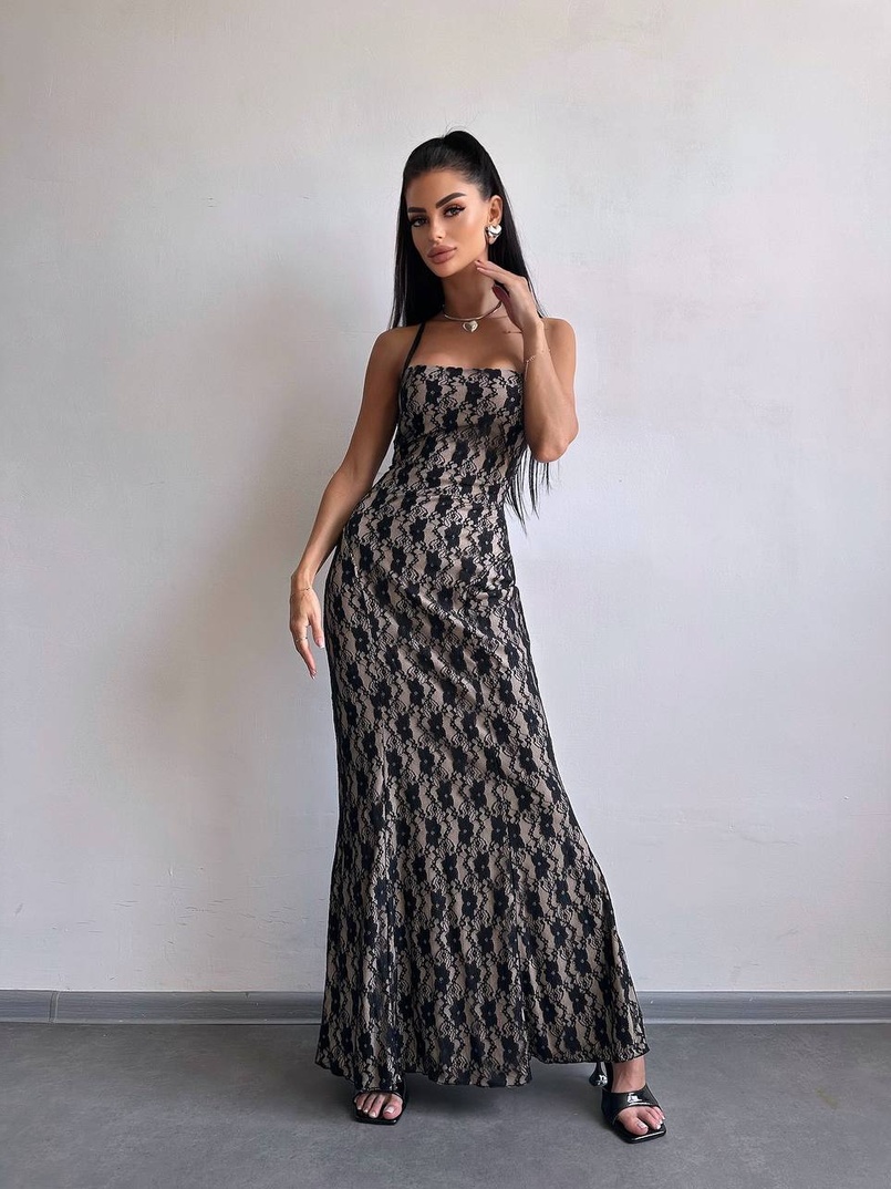 Мереживна сукня максі   | PUSHKA SHOP