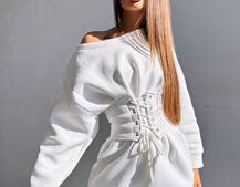 Тепле затишне худі over-size на флісі + корсет на шнурівці Можна носити з корсетом та без | PUSHKA SHOP