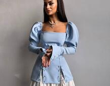 Сукня з об'ємними рукавами + спідниця з воланами Сукня з об'ємними рукавами + спідниця з воланами | PUSHKA SHOP