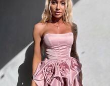 Комплект: корсет з  + спідниця декорована трояндами  Комплект: корсет з  + спідниця декорована трояндами  | PUSHKA SHOP