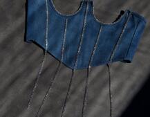 корсет декорований камінцями  Ручна робота корсет декорований камінцями  Ручна робота | PUSHKA SHOP