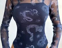 Боді з принтом   | PUSHKA SHOP