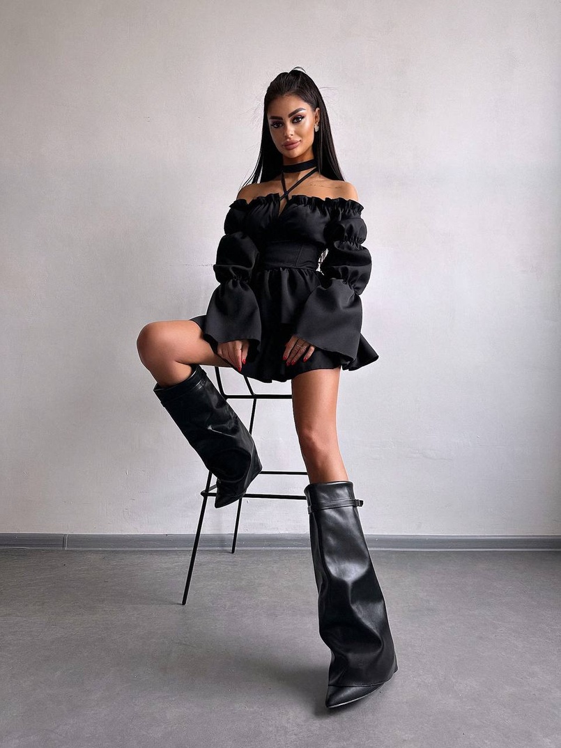 Сукня з чокером  | PUSHKA SHOP