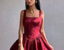 Корсетна сукня с пишною спідницею-балоном | PUSHKA SHOP