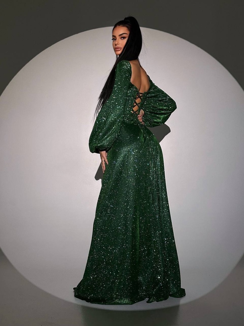 Сяючий комплект: корсет + спідниця  максі з драпіруванням Сяючий комплект: корсет + спідниця  максі з драпіруванням | PUSHKA SHOP