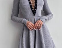 Сукня міні зі шнурівкою  Сукня міні зі шнурівкою  | PUSHKA SHOP