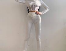 Трикотажний комплект: корсетний топ + легінси Трикотажний комплект: корсетний топ + легінси | PUSHKA SHOP