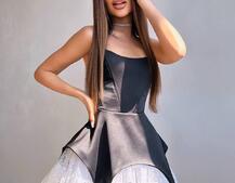 Атласна корсетна сукня  Атласна корсетна сукня  | PUSHKA SHOP