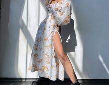 Сукня міді з квітковим принтом  Сукня міді з квітковим принтом  | PUSHKA SHOP