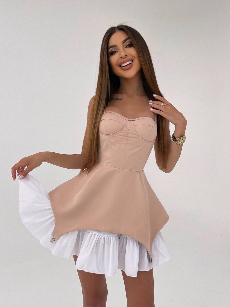 Сукня з чашечками та елементами корсету  Сукня з чашечками та елементами корсету  | PUSHKA SHOP