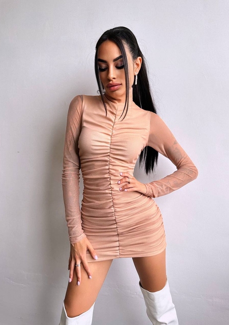 Сукня міні з драпіруванням  | PUSHKA SHOP