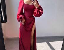 Атласний комплект: корсет + спідниця максі з драпіруванням Атласний комплект: корсет + спідниця максі з драпіруванням | PUSHKA SHOP