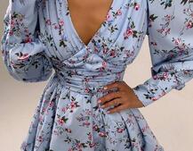 Сукня міні з пишною спідницею та драпіруванням на талії | PUSHKA SHOP