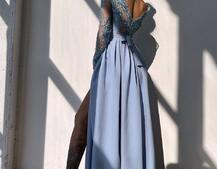 Сукня максі з мереживом  Сукня максі з мереживом  | PUSHKA SHOP