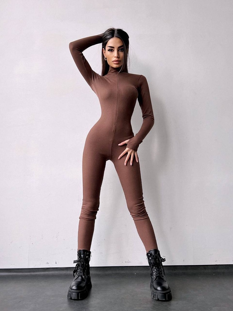 Облягаючий трикотажний комбінезон  Облягаючий трикотажний комбінезон  | PUSHKA SHOP