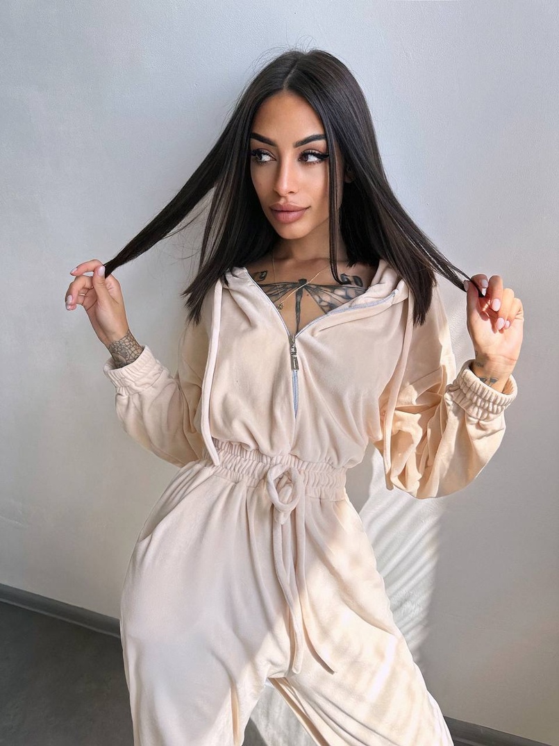 Велюровий комбінезон   | PUSHKA SHOP