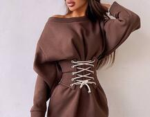 Тёплое уютное худи на флисе + корсет на шнуровке  Можно носить с корсетом и без  Тёплое уютное худи на флисе + корсет на шнуровке  Можно носить с корсетом и без  | PUSHKA SHOP