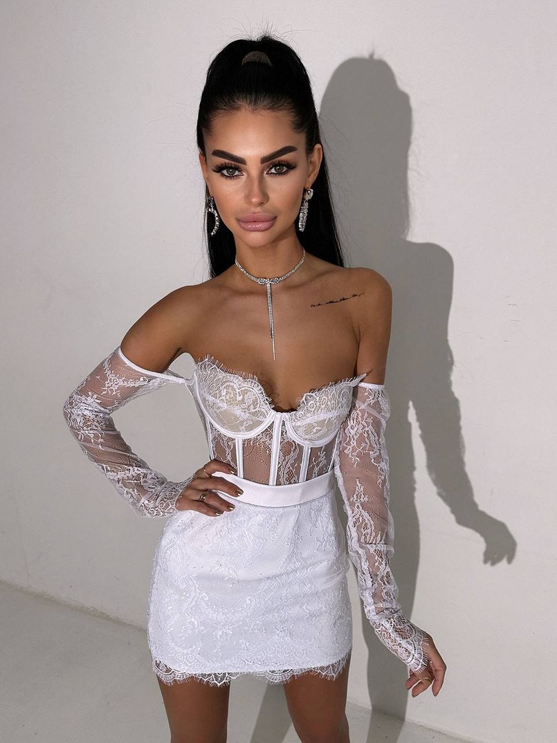 Мереживний комплект: корсет + спідниця   Мереживний комплект: корсет + спідниця   | PUSHKA SHOP