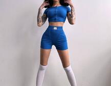 Комплект: топ на ґудзиках + велосипедки Комплект: топ на ґудзиках + велосипедки | PUSHKA SHOP