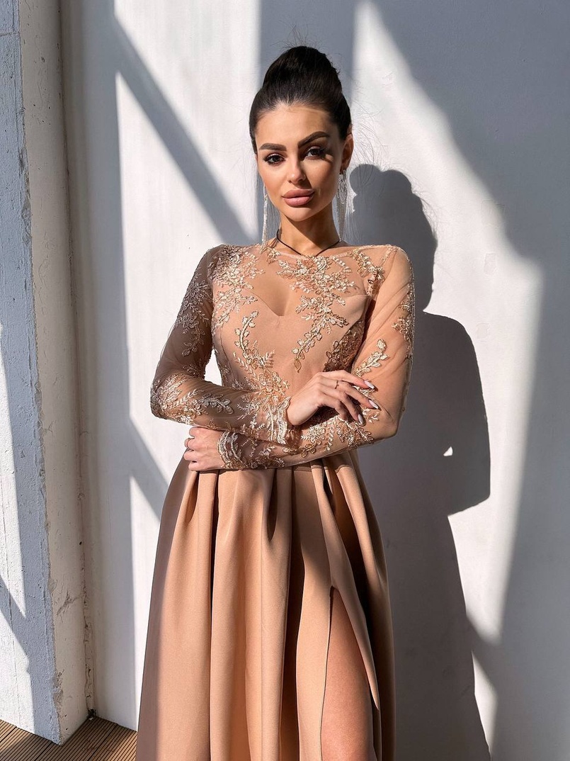 Сукня максі з мереживом  Сукня максі з мереживом  | PUSHKA SHOP