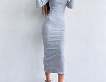 Облягаюча сукня міді з чашками з ефектом push up | PUSHKA SHOP