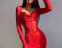 Сукня міні з філіжанками та елементами корсету  Сукня міні з філіжанками та елементами корсету  | PUSHKA SHOP