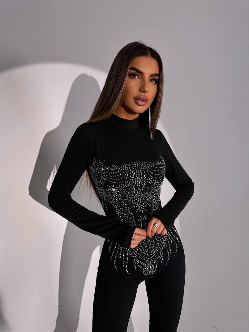 Комбінезон декорований стразами Комбінезон декорований стразами | PUSHKA SHOP