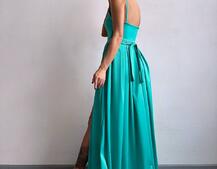 Атласна сукня максі  | PUSHKA SHOP