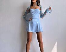 Атласна корсетна сукня-бюстьє + мереживне болеро Атласна корсетна сукня-бюстьє + мереживне болеро | PUSHKA SHOP