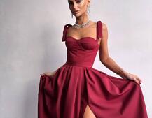 Сукня максі із чашечками та корсетним верхом | PUSHKA SHOP