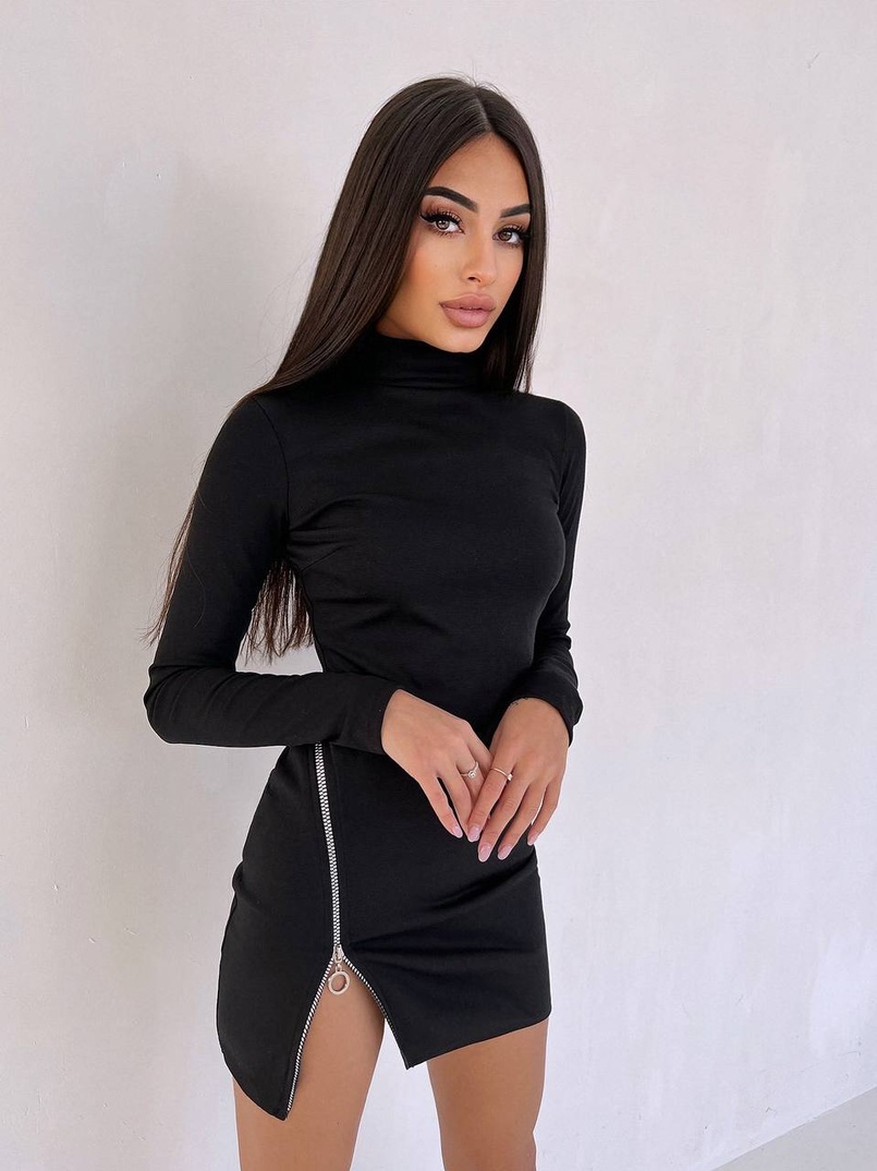 Сукня міні  зі змійкою | PUSHKA SHOP