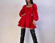 Лялькова сукня з пишною спідницею та корсетним верхом  | PUSHKA SHOP