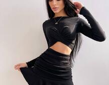 Трикотажный комплект: топ + юбка со сборкой   Трикотажный комплект: топ + юбка со сборкой   | PUSHKA SHOP