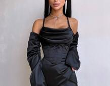 Комплект: корсет з рукавами    + спідниця міні з драпіруванням   Комплект: корсет з рукавами    + спідниця міні з драпіруванням   | PUSHKA SHOP