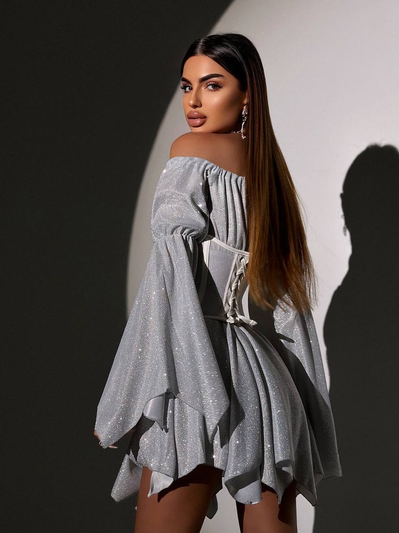 Сяючий комплект: сукня + корсет   | PUSHKA SHOP