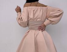 Приталена сорочка на плічках+  мереживний корсет Приталена сорочка на плічках+  мереживний корсет | PUSHKA SHOP