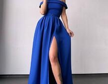 Сукня максі з відкритими плечима  Сукня максі з відкритими плечима  | PUSHKA SHOP