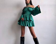 Сукня з чокером  | PUSHKA SHOP