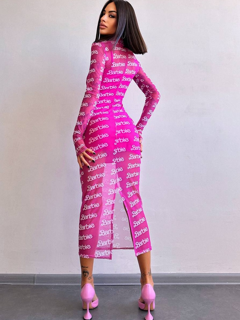 Сукня міді з принтом  Сукня міді з принтом  | PUSHKA SHOP