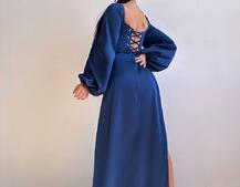 Атласний комплект: корсет + спідниця максі з драпіруванням Атласний комплект: корсет + спідниця максі з драпіруванням | PUSHKA SHOP