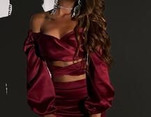 Атласний комплект, бахромою зі стразами  Ручна робота, прикраса пришита  Атласний комплект, бахромою зі стразами  Ручна робота, прикраса пришита  | PUSHKA SHOP