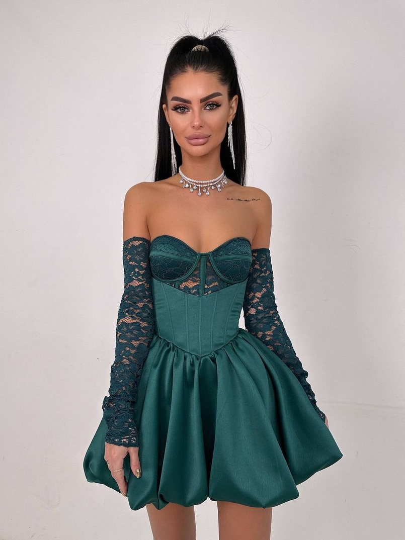 Комплект: мереживний корсет бюстьє + корсетна спідниця Комплект: мереживний корсет бюстьє + корсетна спідниця | PUSHKA SHOP