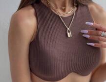 Комплект: топ с чашечками с эффектом push up + юбка миди с разрезом  Комплект: топ с чашечками с эффектом push up + юбка миди с разрезом  | PUSHKA SHOP