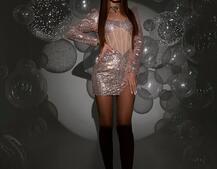 Блискуча корсетна сукня міні | PUSHKA SHOP