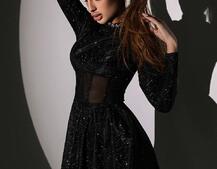 Блискуча корсетна сукня з пишною спідницею Блискуча корсетна сукня з пишною спідницею | PUSHKA SHOP