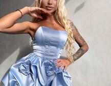 Комплект: корсет з  + спідниця декорована трояндами  Комплект: корсет з  + спідниця декорована трояндами  | PUSHKA SHOP