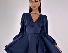 Атласна корсетна сукня  з пишною подвійною спідницею  Атласна корсетна сукня  з пишною подвійною спідницею  | PUSHKA SHOP