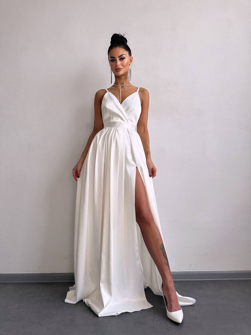 Атласна сукня максі  Атласна сукня максі  | PUSHKA SHOP