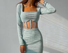 Приталенное платье с корсетной вставкой и  юбкой-карандашом Приталенное платье с корсетной вставкой и  юбкой-карандашом | PUSHKA SHOP