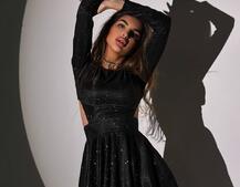 Блискуча сукня з відкритою  спинкою Блискуча сукня з відкритою  спинкою | PUSHKA SHOP